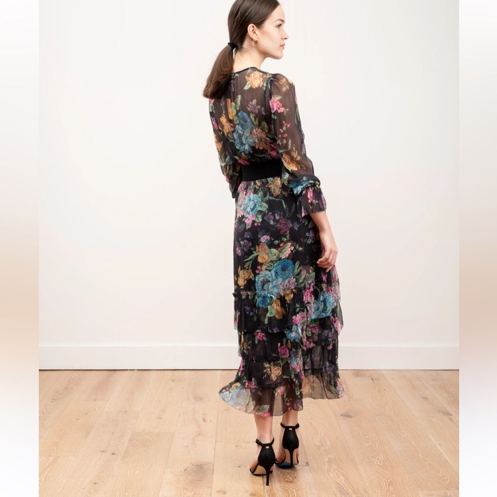 NWOT Zimmermann  ninety six Floral Black Dress - Picture 3 of 14